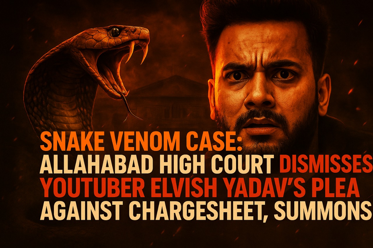 Snake venom case - Elvish Yadav