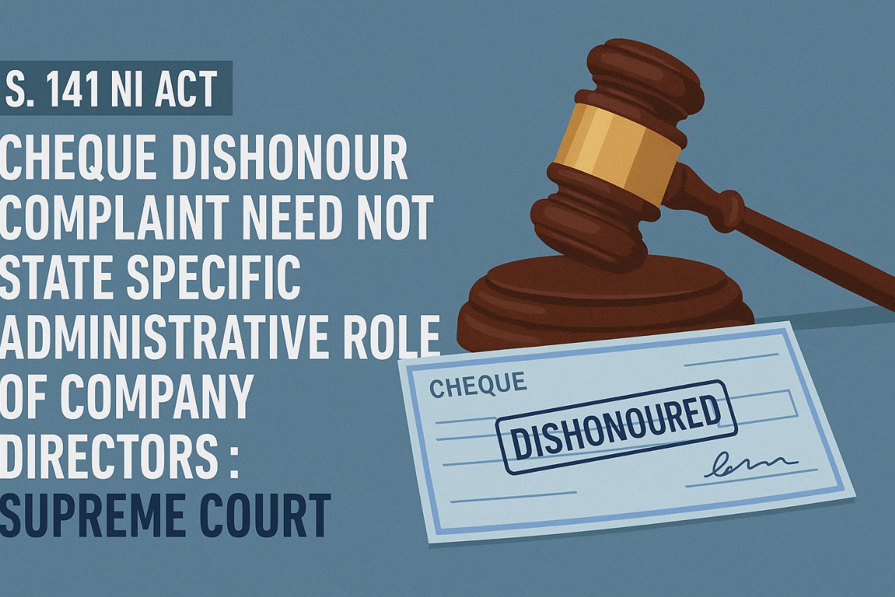 cheque dishonour