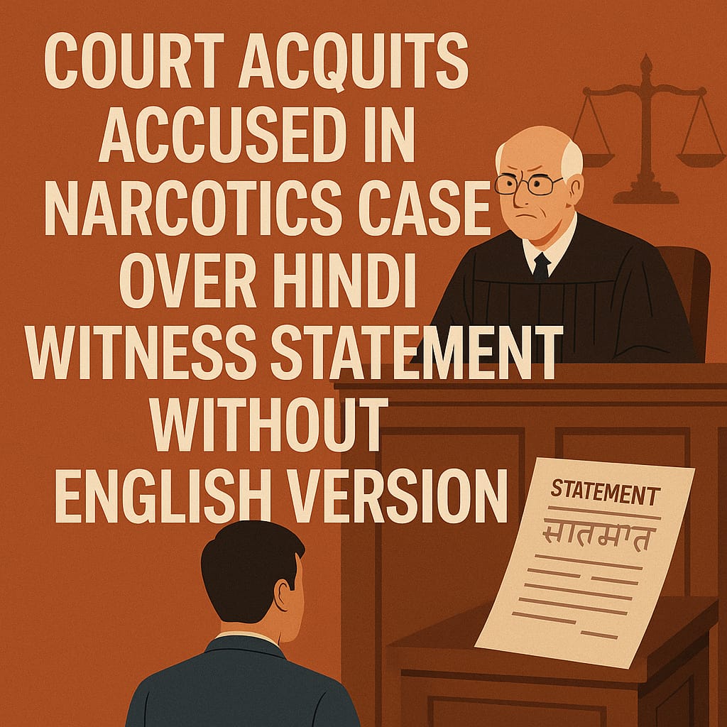 Acquits on Hindi Witness statement