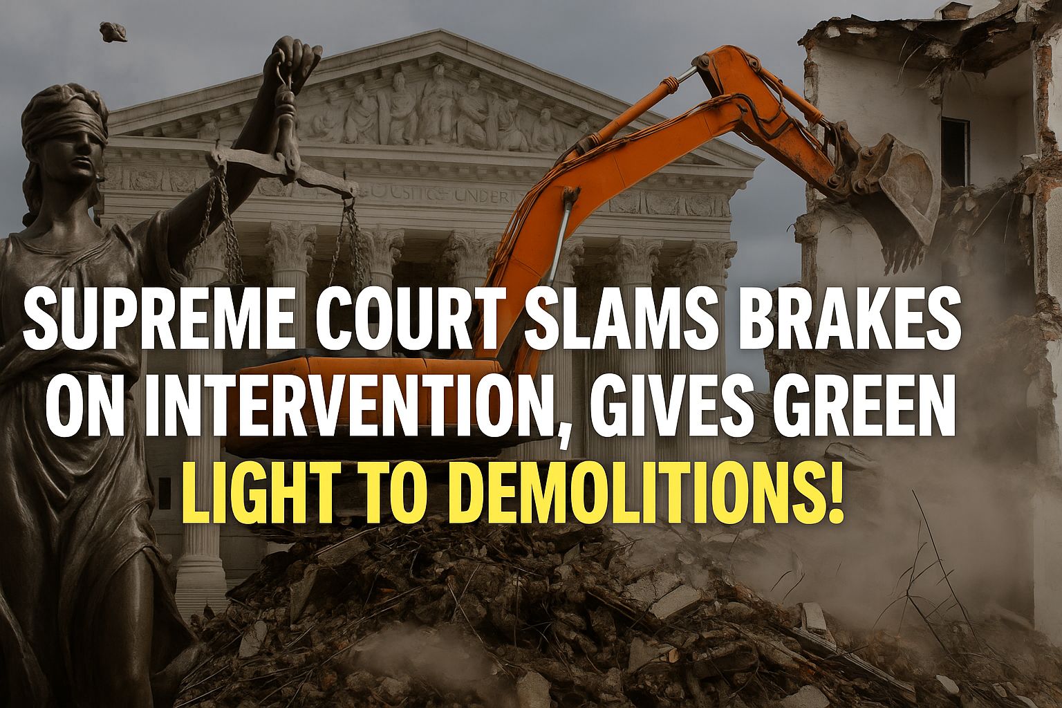 Green signal for demolition - Supreme Court