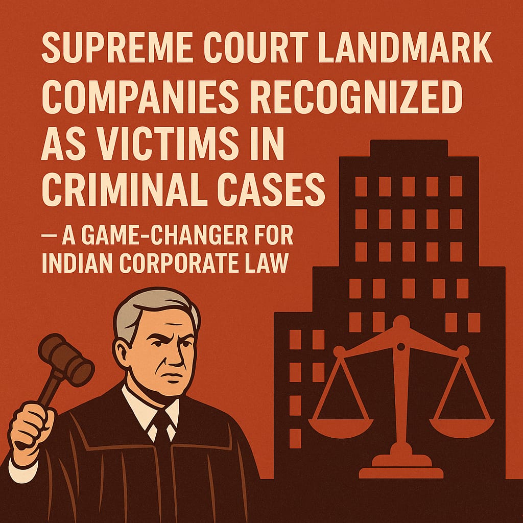 Companies can also be held liable in the criminal cases