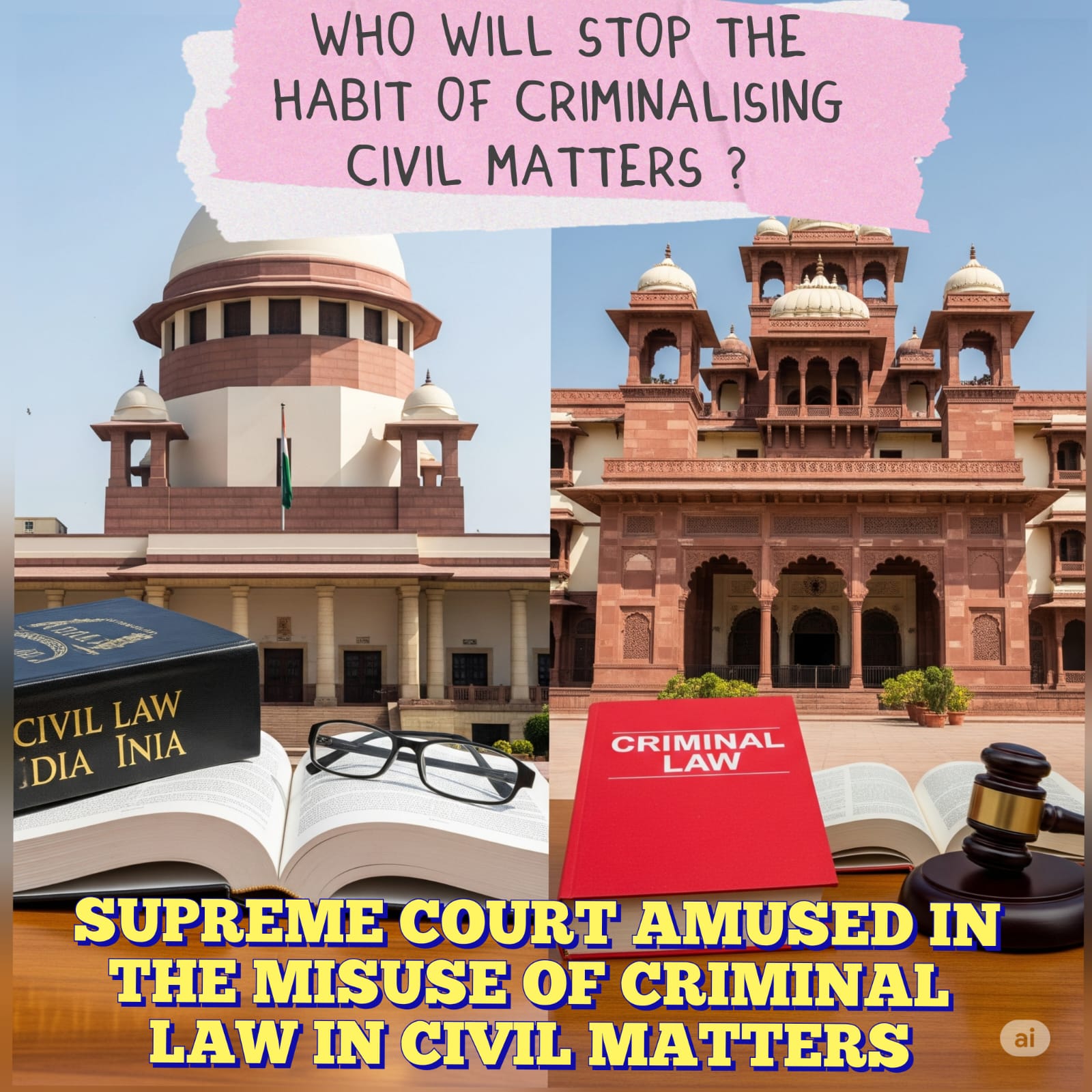 Criminalizing civil matters