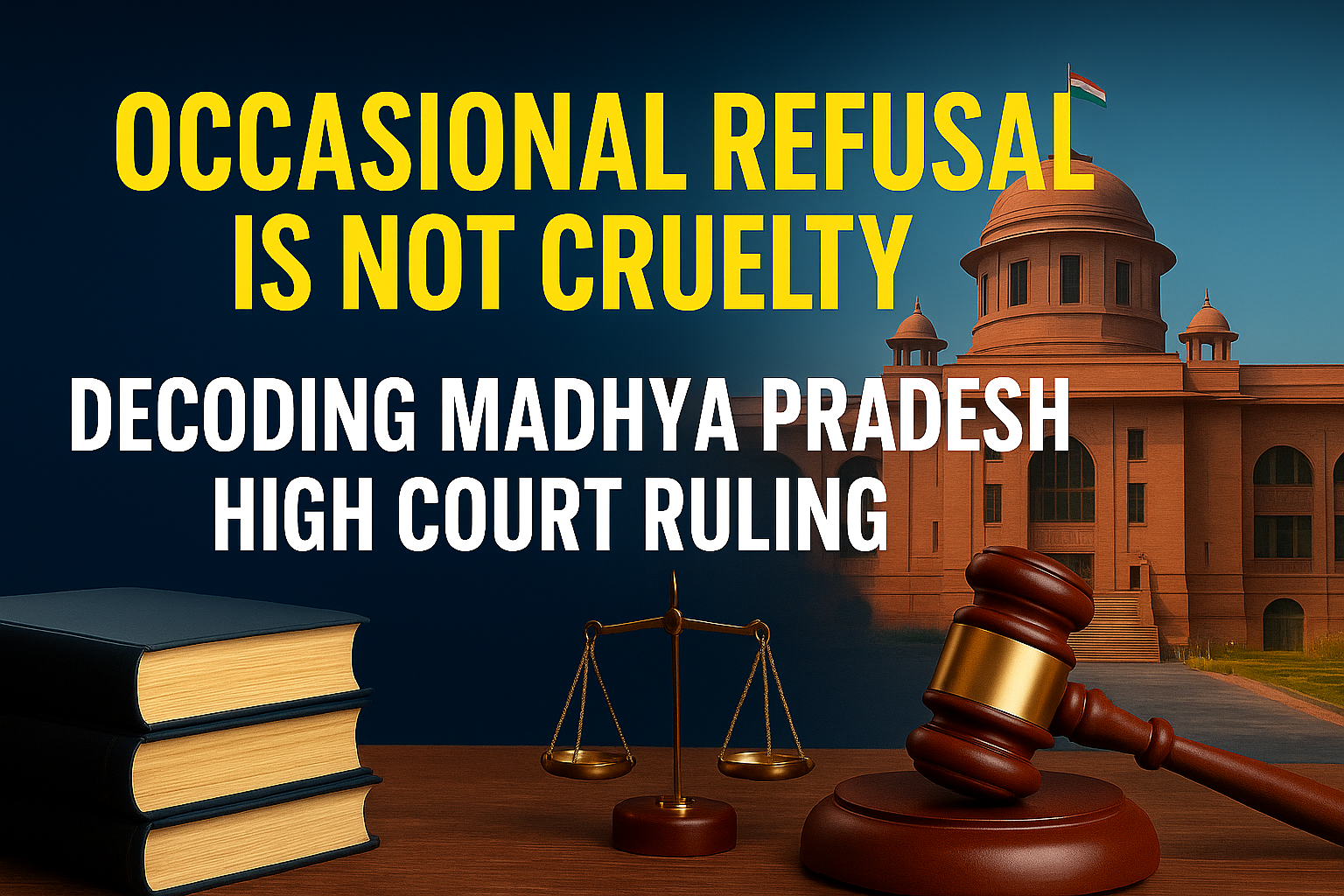 occasional refusal for sexual relation is not cruelty