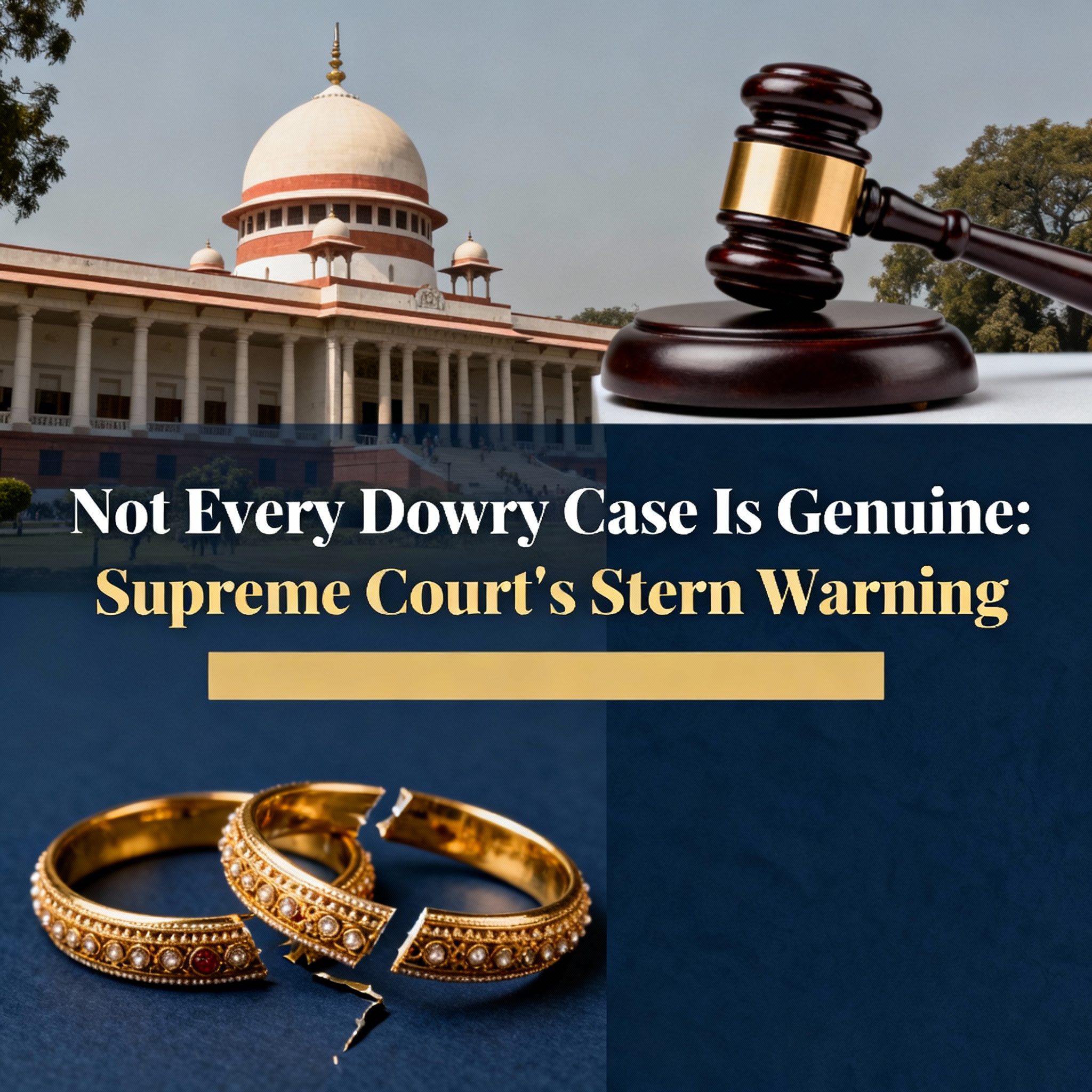 Not Every Dowry Case Is Genuine Supreme Court’s Stern Warning