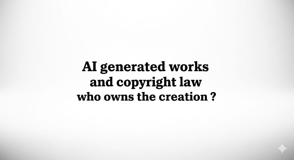 AI Generated works who owns the creation ?