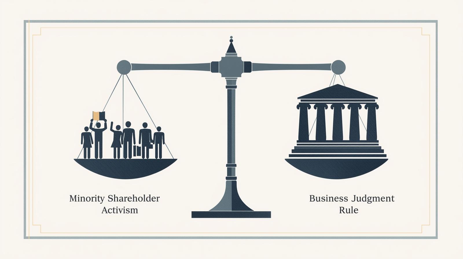 Balancing the Minority shareholder activism and Business Judgment Rule