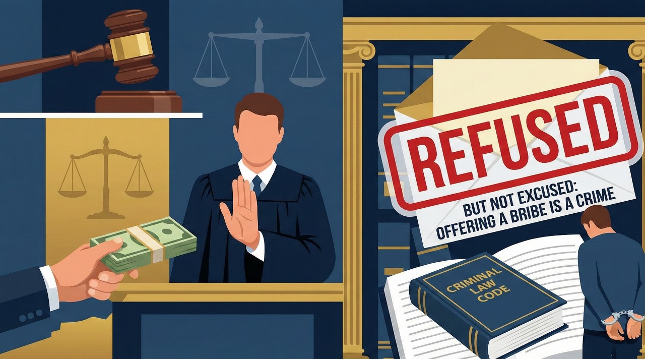Offering a Bribe is a Crime