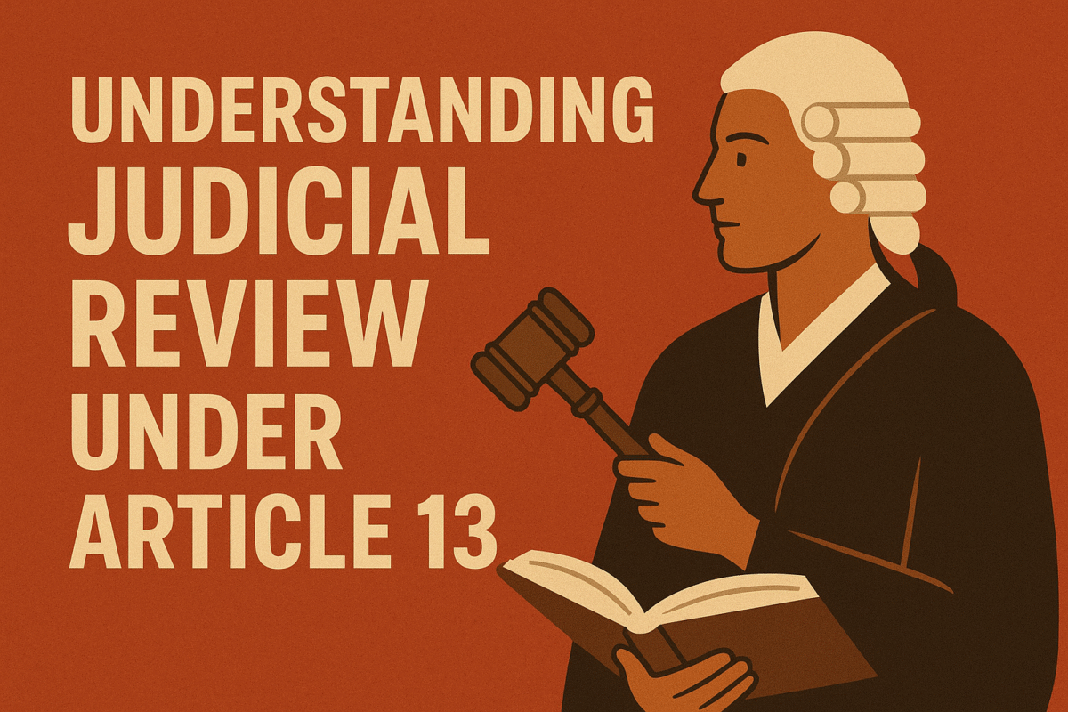 Judicial Review Under Article 13