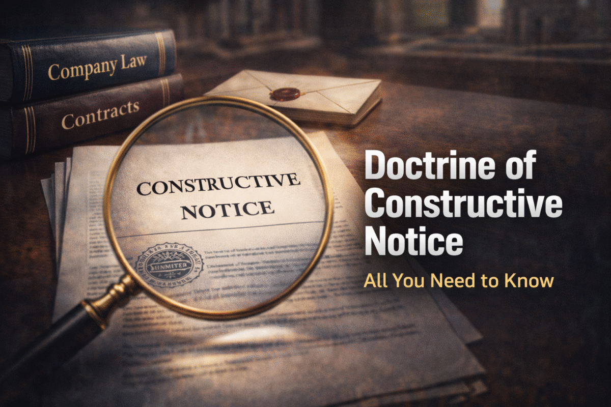 Doctrine of Constructive Notice.