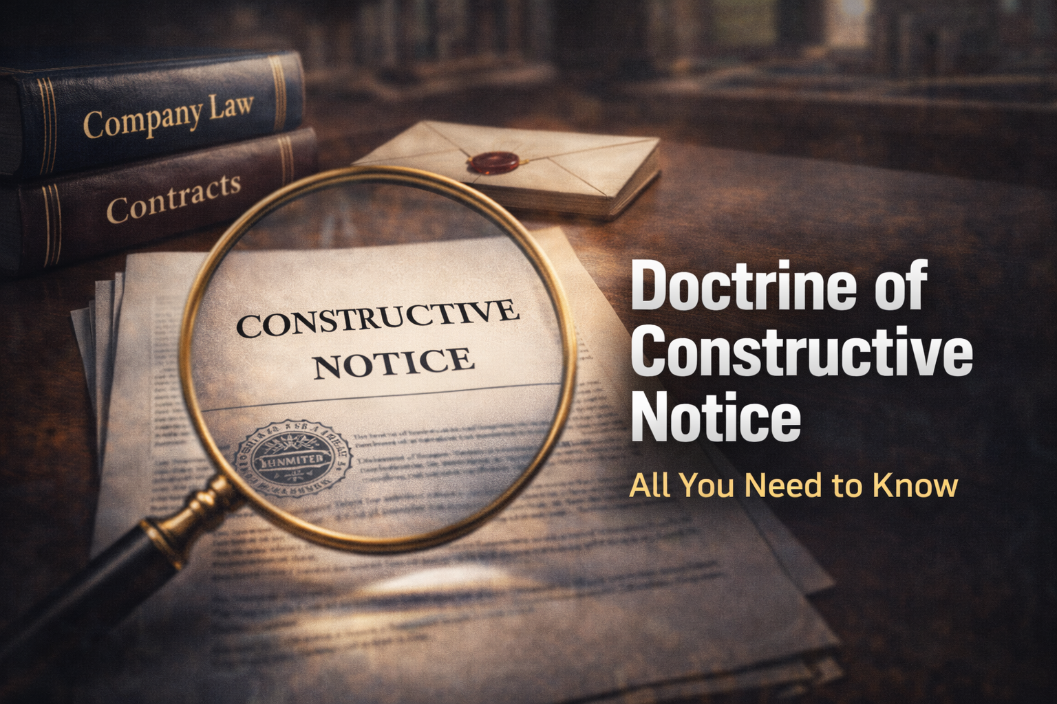 Doctrine of Constructive Notice.