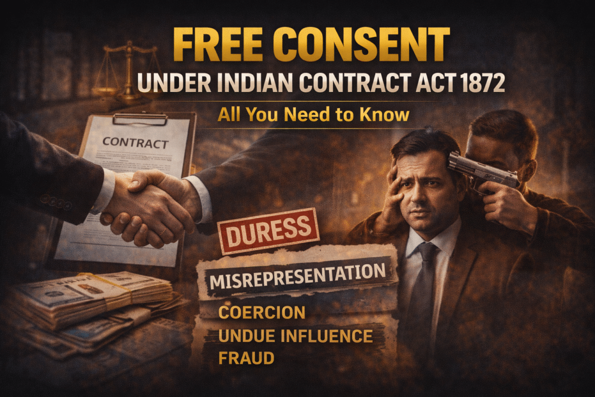 Free Consent under Indian Contract act.