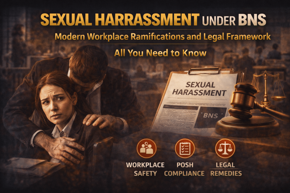 SEXUAL HARASSMENT UNDER BNS: modern workplace ramifications and legal framework – All you need to know.