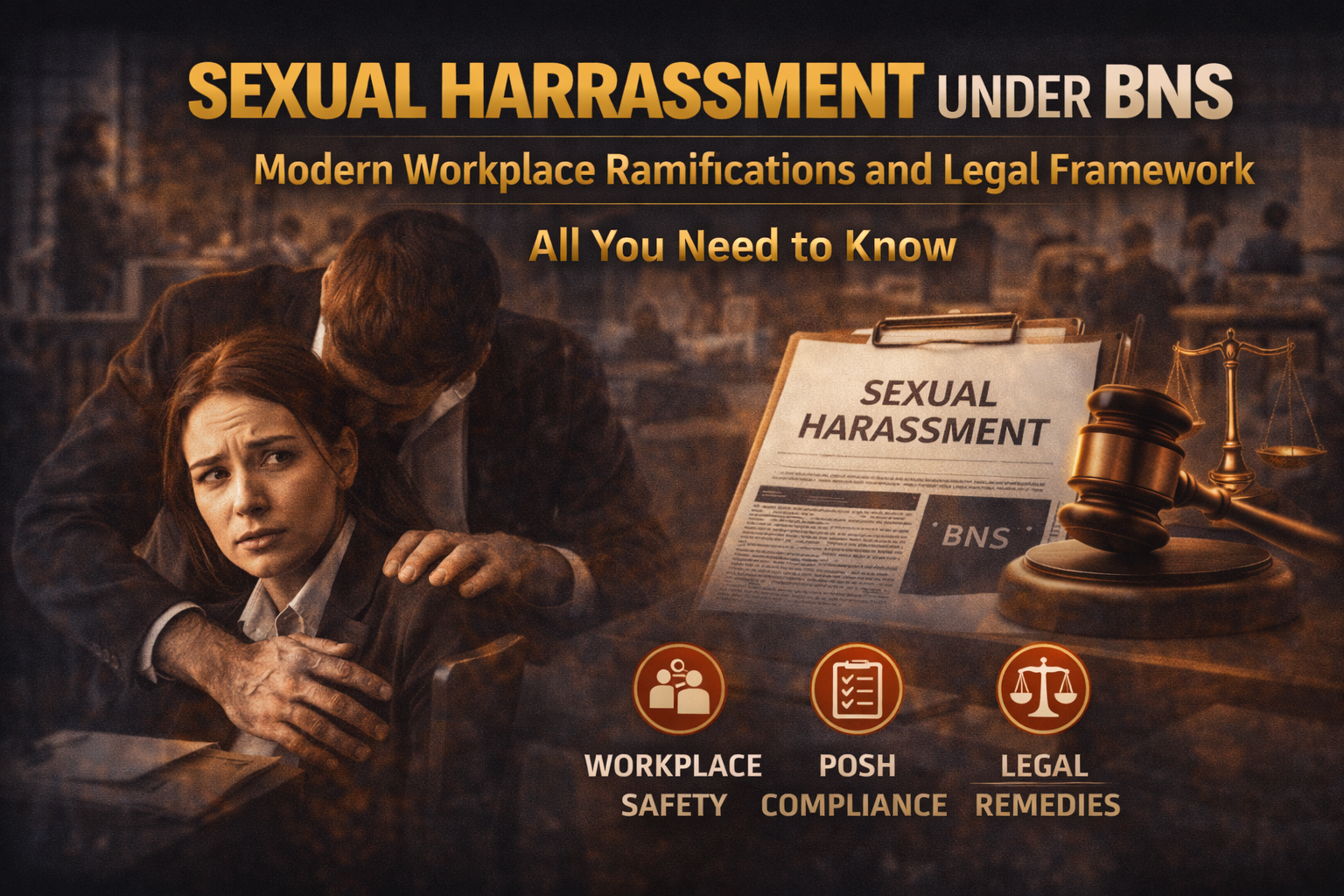 SEXUAL HARASSMENT UNDER BNS: modern workplace ramifications and legal framework – All you need to know.