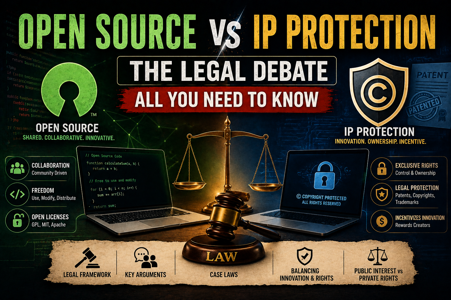 Open Source vs IP Protection: The Legal Debate