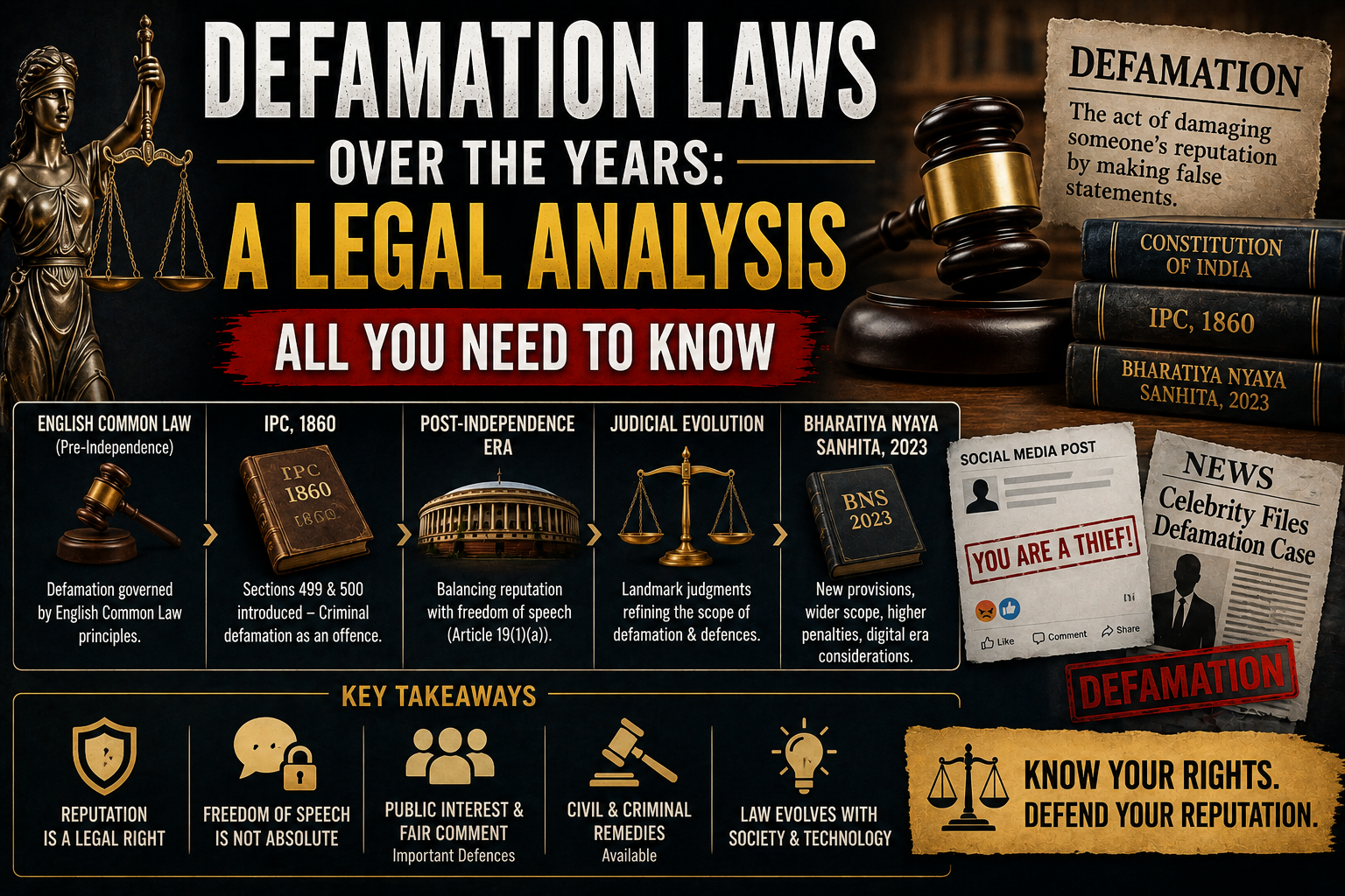Defamation law in India : A legal analysis – All you need to know.